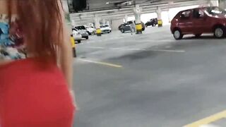 Fanny casada vai ao super mercado sem calcinha l!