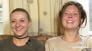 Firsties: Sofie has her first experience with a girl and right in front of the camera
