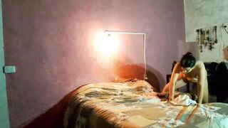Horny Spanish jerks off