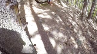 I was get caught in the wood while i fuck with stranger