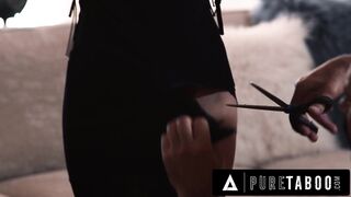 PURE TABOO Strict Stepdad Tries To Teach Slutty Stepdaughter Khloe Kingsley A Lesson