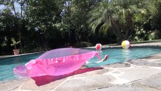 TEEN NERD WANTS A POOLSIDE CREAMPIE