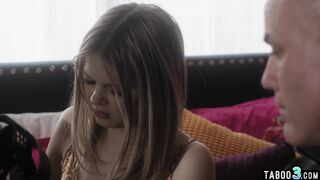 Stepdad protecting his blonde teen stepdaughters Coco Lovelock innocence