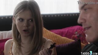 Stepdad protecting his blonde teen stepdaughters Coco Lovelock innocence