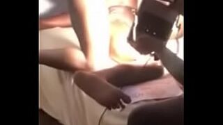 Running a train on a street girl