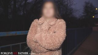 DEVIANTE - Brunette With Big Tits Confesses Then Roughly Fucked