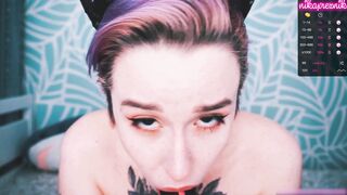 Freckled Girl Sloppy Blowjob