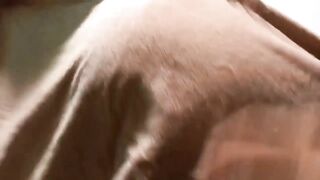 I walk around in a towel in front of my step and we end up fucking