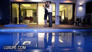 Gorgeous brunette has sex in front of her husband
