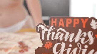 Big Tit Ellie Nova Serves Pussy For Thanksgiving Dessert