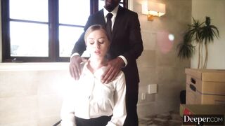 Deeper. Innocent Amber has intense fiery affair with boss