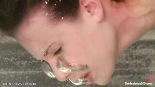 Dunked in water trainee fucked