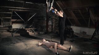 l. Small's ass takes a punishment and a deepthroat cumshot tied up