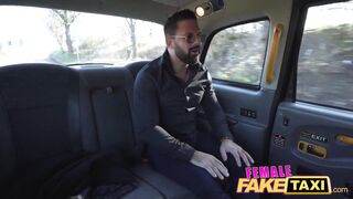 Female Fake Taxi She lets her passenger play with her massive tits