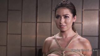 Beautiful babe got fuck bondage training