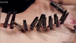Busty redhead sub takes bbc in bondage