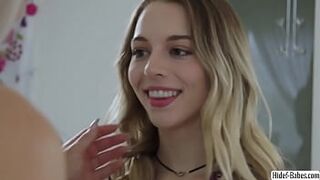Blonde lesbians tit sucking small tits and squirting 69 angle