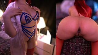 Sexy Busty Stripping in Front of the Mirror, Sexy Ass and Tits.