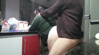 chubby neighbor calls me when the husband is not