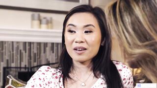 Asian friends licking pussies - Kimmy Kimm and Clara Trinity