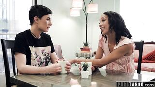 PURE TABOO Scheming Lesbian Convinces Straight Friend Alexis Tae To Fuck