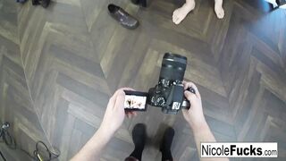 Hot Nicole Aniston makes Chad's dick ooze