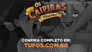 Pendurando calcinha no varal! Velho excitado com as calcinhas pequenas da novinha! Os Caipiras Filminho