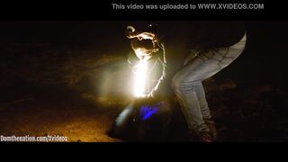 GAGGING ON THE LIGHT (TRAILER) -- face fucking and gagging on the beach at night