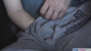 Sexy model gets her pussy licked and fucked by pervy old man
