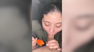 Sucking neighbors dick while husband is gone
