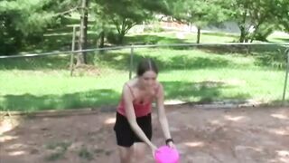 Dagfs - Little Blonde Flashing Her Body To Win The Game