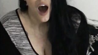 Riding my toy and cumming all over my pillow