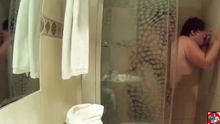 He fucks her ass in the shower. Claudia Marie ctdx