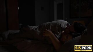 SISPORN. Pretty babe forgets about nightmare making love with stepbrother