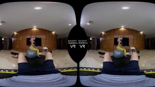Naughty America VR: Kenzie Taylor's big tits & ass oiled up!