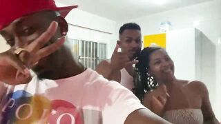 Team prepared for the top scenes in Brazil, Ruivinha with 3 black men