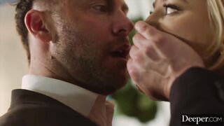 Deeper. Bratty Blake has a fetish she hides from hubby