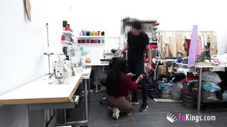 Dude can't believe his fucking hot petite latina Lara Rey!