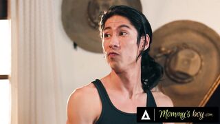 MOMMY'S BOY - Pervert Stepbrothers Hard Tag Team Their Secretive Stripper Stepmom Lauren Phillips