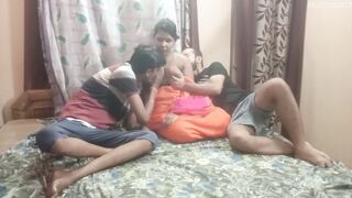Small penis husband sharing his wife with cum inside her pussy!!