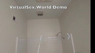 A Video Demo of using AR & VR to experience doggy style with a big tit coed in the bathroom