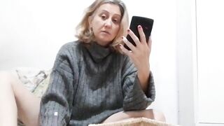 Stella Still puts the gag in her mouth and imagines she's sucking it Creating the Video