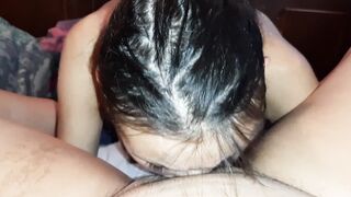 My girlfriend licks my pussy while our neighbor is lying next to us - Lesbian illusion girls