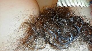 Super hairy bush fetish video hairy pussy underwater in close up