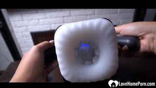Masturbating infront my hard man