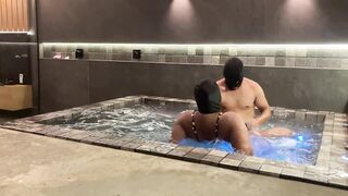 I grabbed the brunette from behind and punched her hard in the pussy and she screamed.