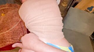 STEPMOM GIVES STEPSONS FIRST PUBLIC BATHROOM FUCK
