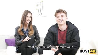 HUNT4K. Unsurpassed pickup artist does GF in front of BF