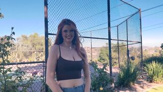 Golf Date Turns into Sneaky Public Fuck with Hot Redhead