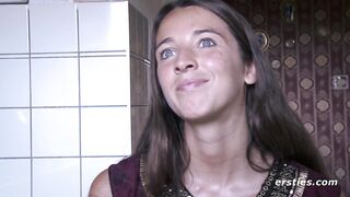 Ersties - Sexy Babe Massages Herself Before Fingering Herself
